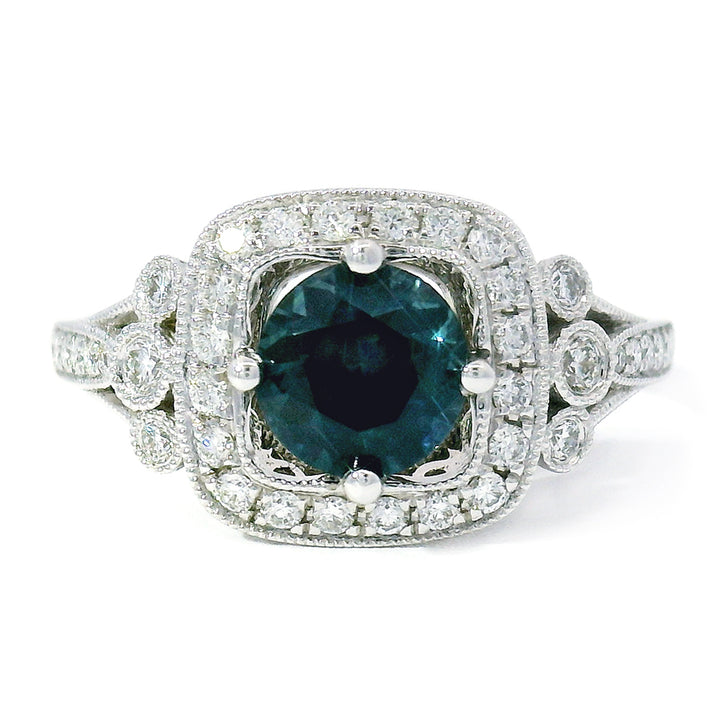 Montana Sapphire & Diamond Ring-"Delilah"