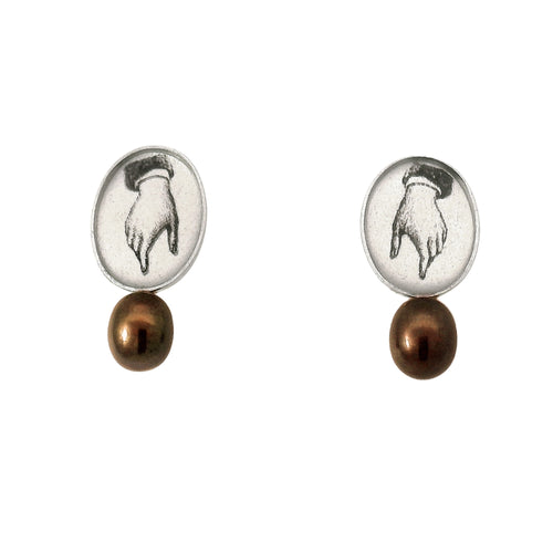 Freshwater Pearl Drop Earrings - "In Plain Sight"