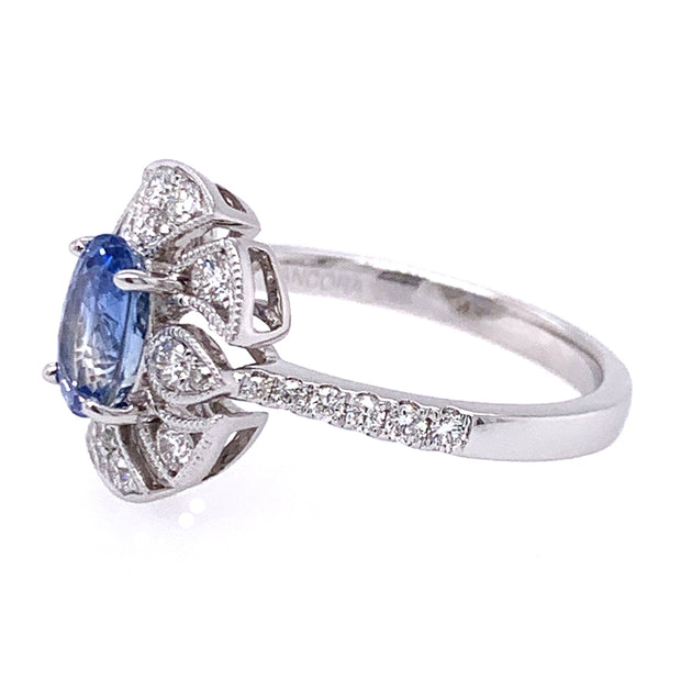 Montana Sapphire & Diamond Ring - "Midnight Sonata"