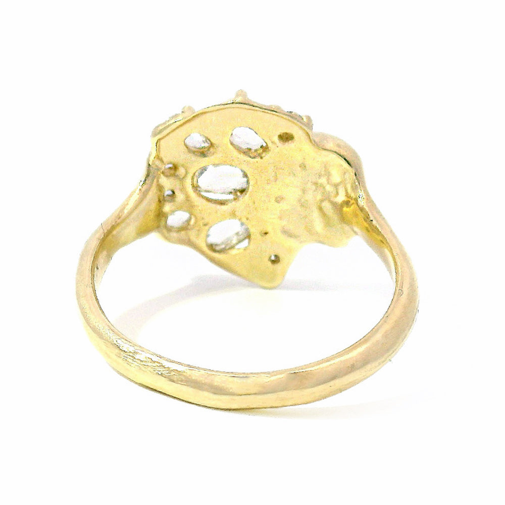 Diamond & Yellow Gold Ring - "Crown of Jewels"