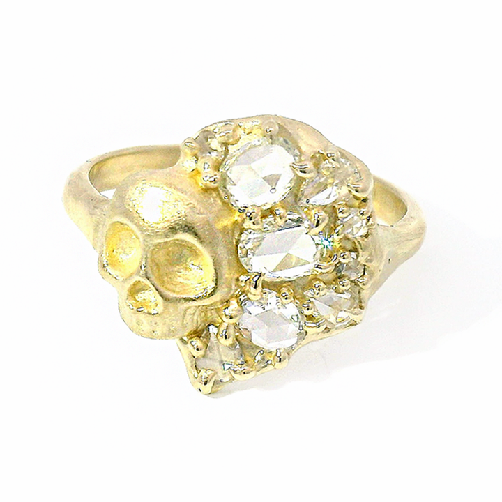 Diamond & Yellow Gold Ring - "Crown of Jewels"
