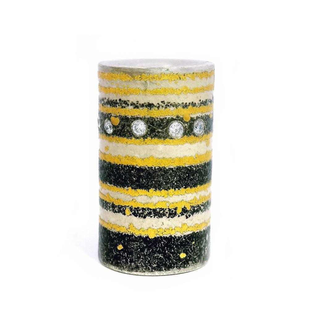 Diamond, Silver, Palladium & Gold Vario Pendant - "Strata"