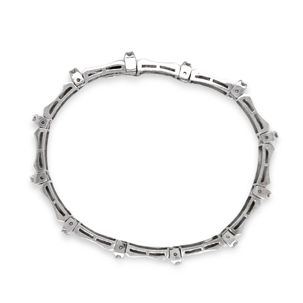 Diamond & 14K White Gold Tennis Bracelet- "Elizabeth"