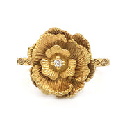 Golden Poppy Diamond Ring