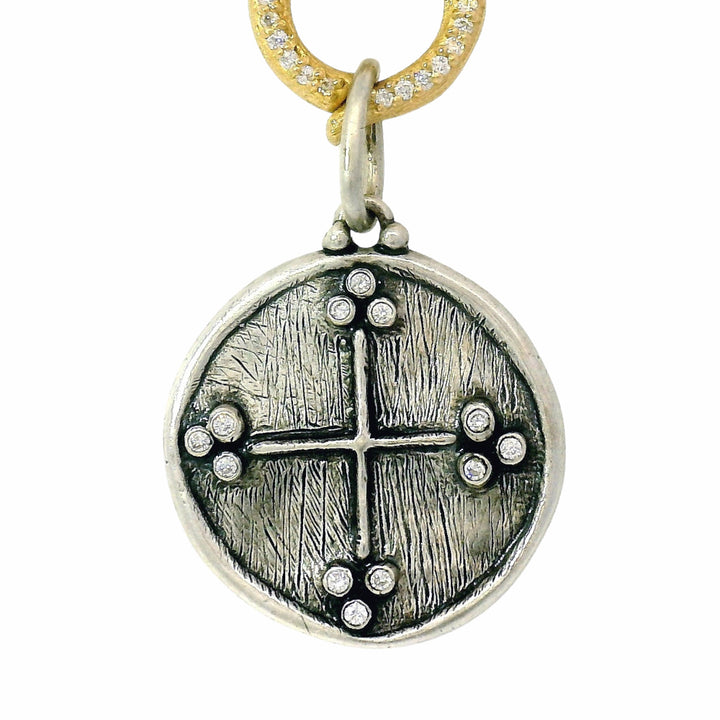 Sterling Silver & Diamond Pendant - "Know Thyself"