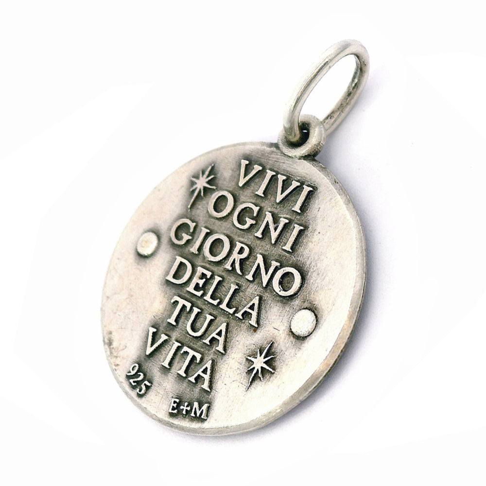Sterling Silver & Diamond Pendant - "Moon Phases"
