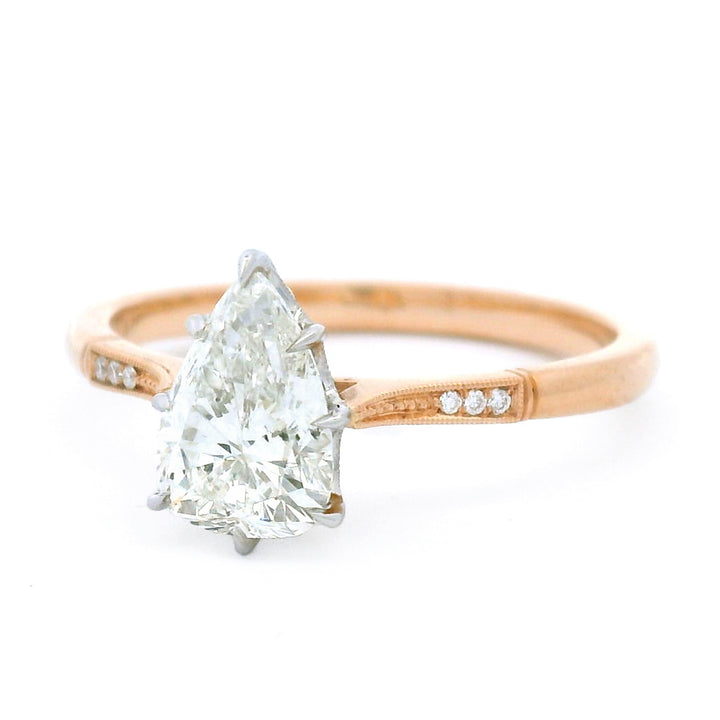 Pear-Shaped Diamond Engagement Ring - "Margot"