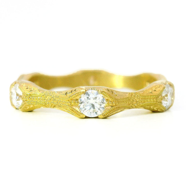 Diamond & Yellow Gold Ring- "Nectere"