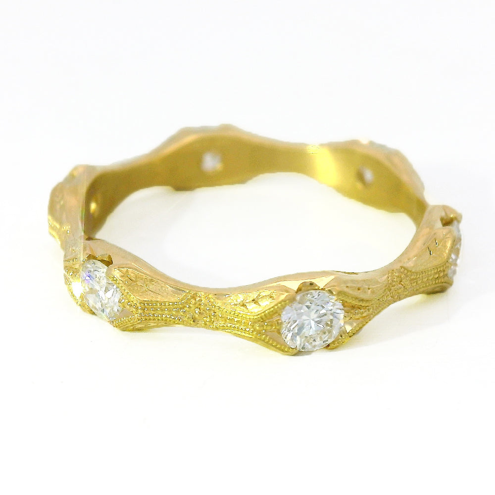 Diamond & Yellow Gold Ring- "Nectere"