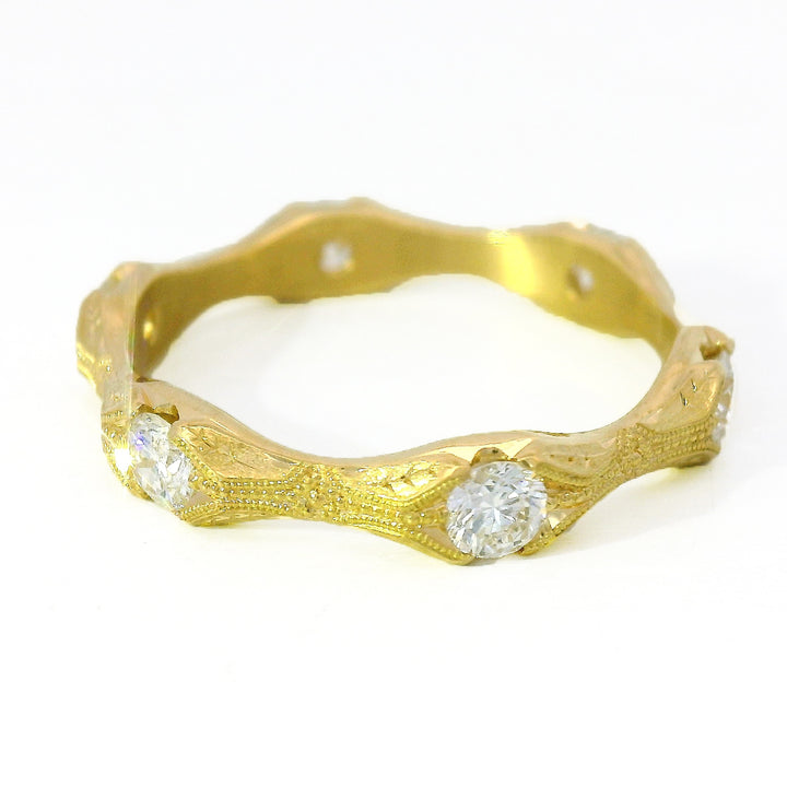 Diamond & Yellow Gold Ring- "Nectere"
