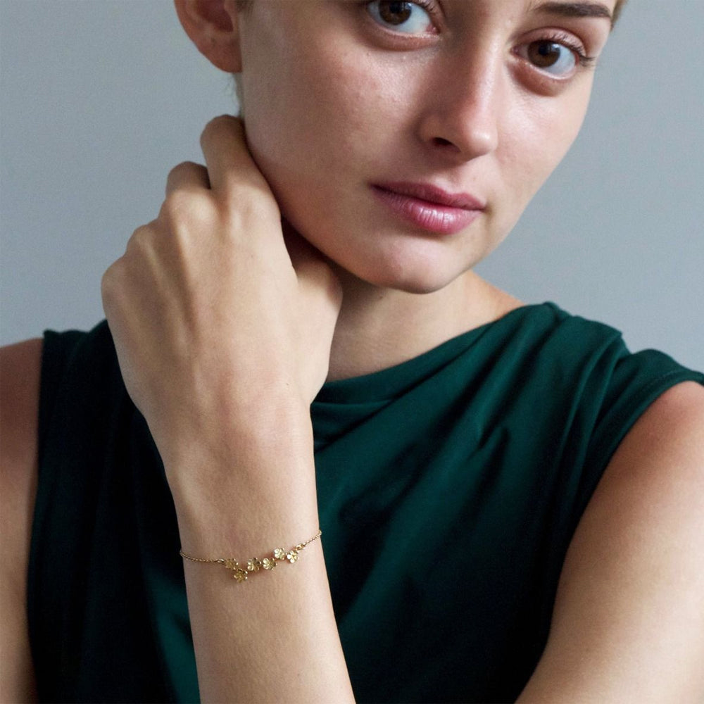 Gold Vermeil Bracelet - "Forget-Me-Not"