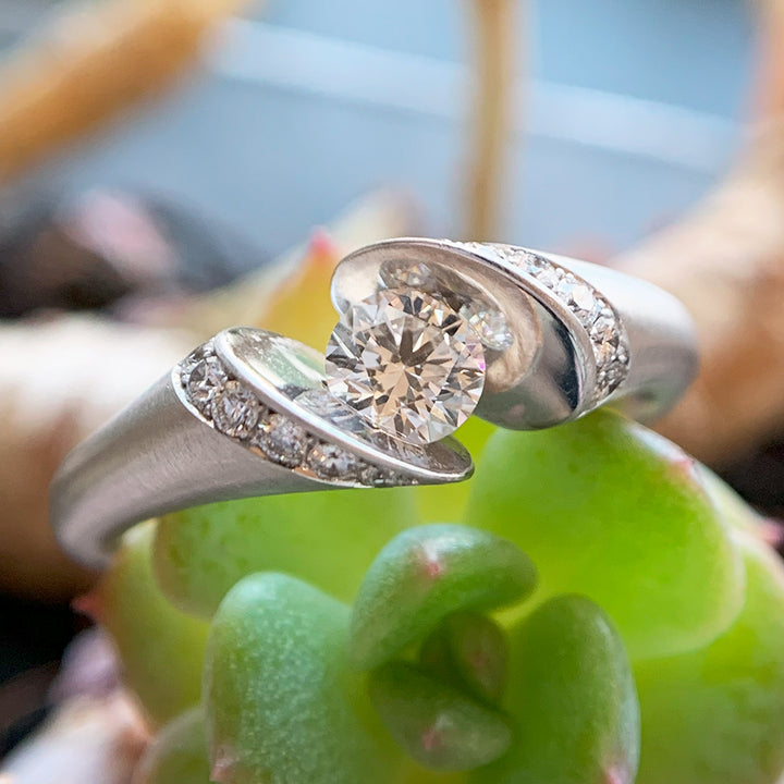 Diamond & White Gold Ring - "CALLX"