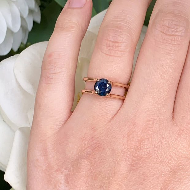 Montana Sapphire Engagement Ring - "Arabella"