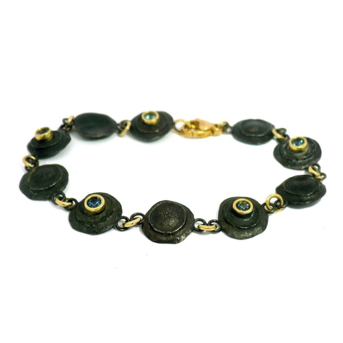 Montana Sapphire Bullet Link Bracelet – “Still Standing”