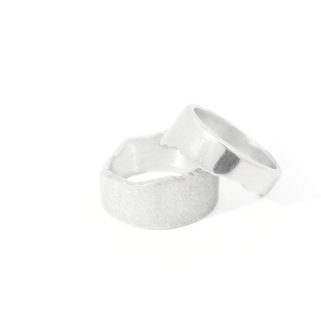 Sterling Silver Interlocking Mountain Pendant - "Crazy Mountains"