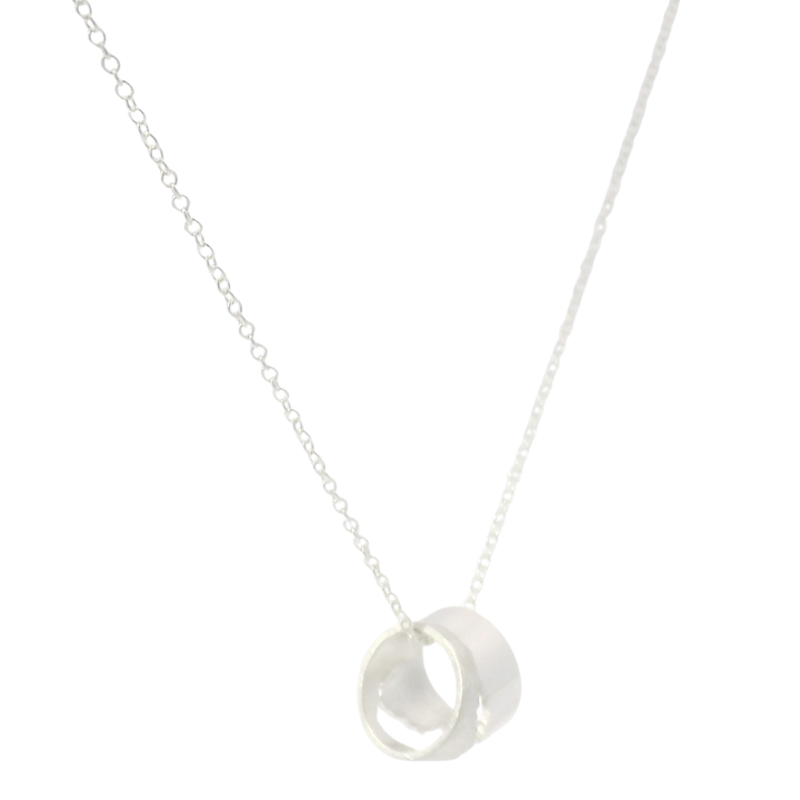 Sterling Silver Interlocking River Pendant - "Yellowstone River"