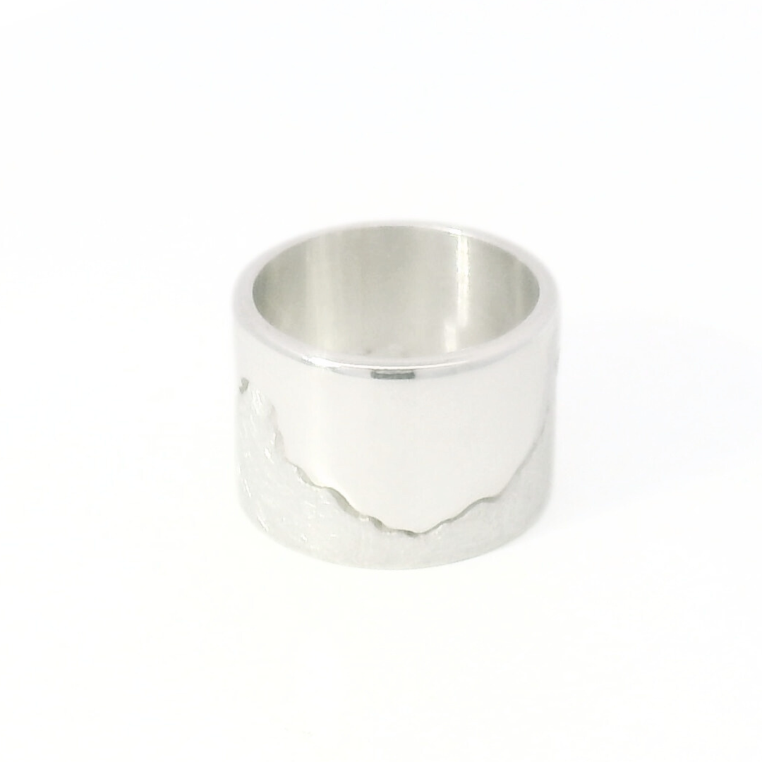 Sterling Silver Interlocking River Pendant - "Yellowstone River"