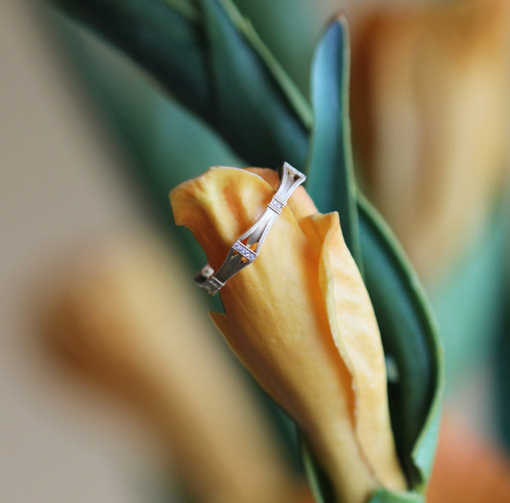 Yellow Gold & Diamond Band - "Helena"