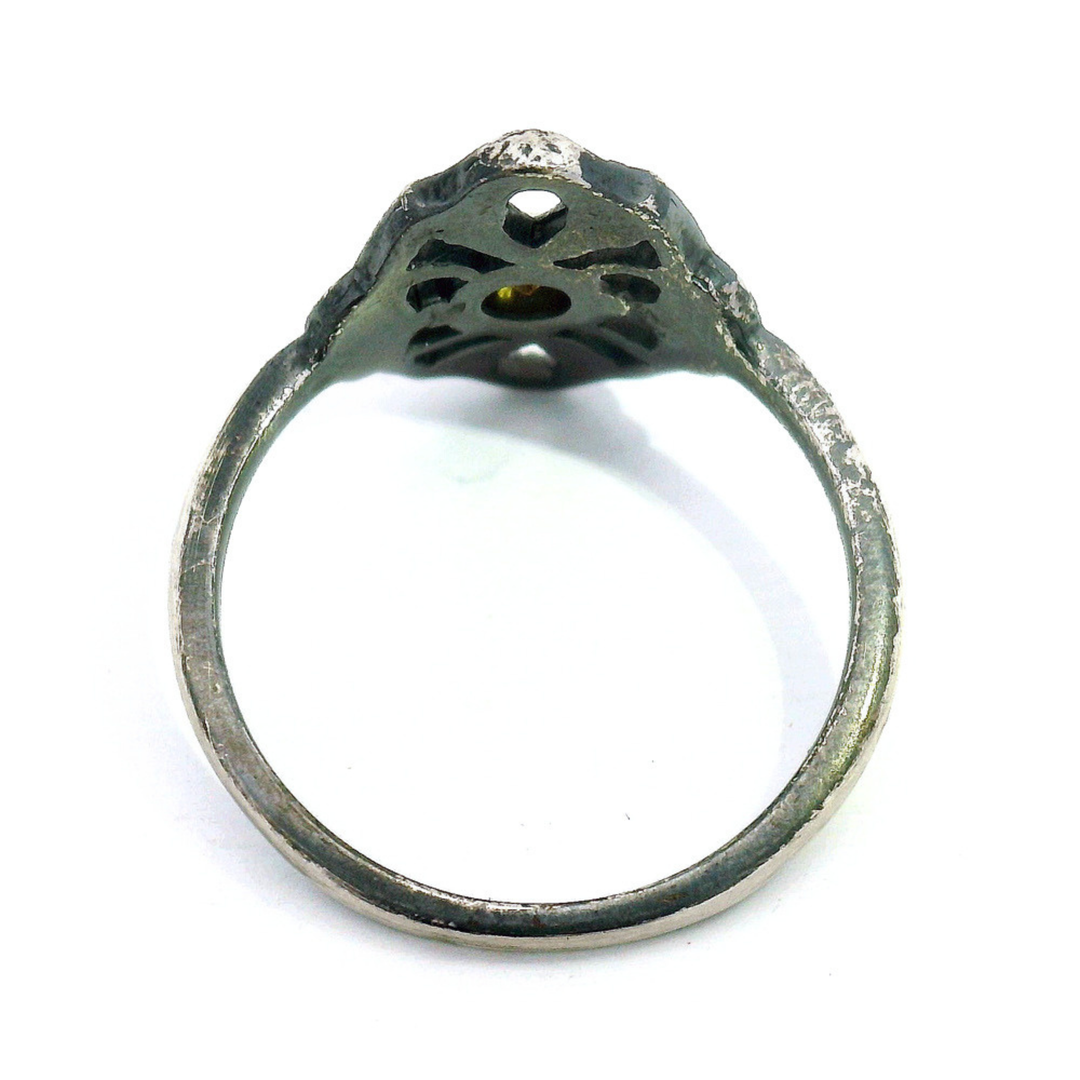 Montana Sapphire & Sterling Silver Ring - "Ember Noir"