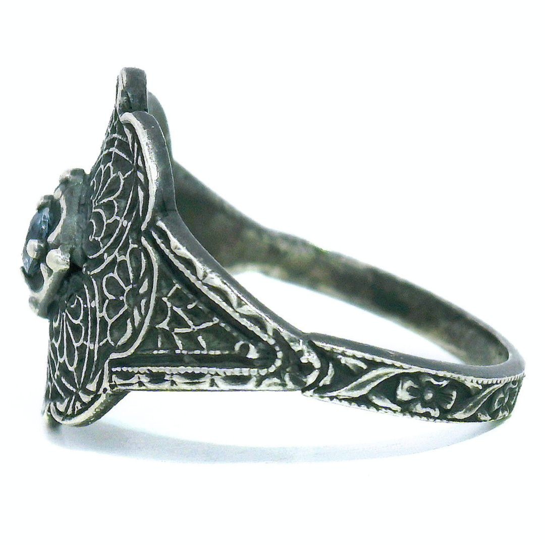 Montana Sapphire & Sterling Silver Ring - "Lace"