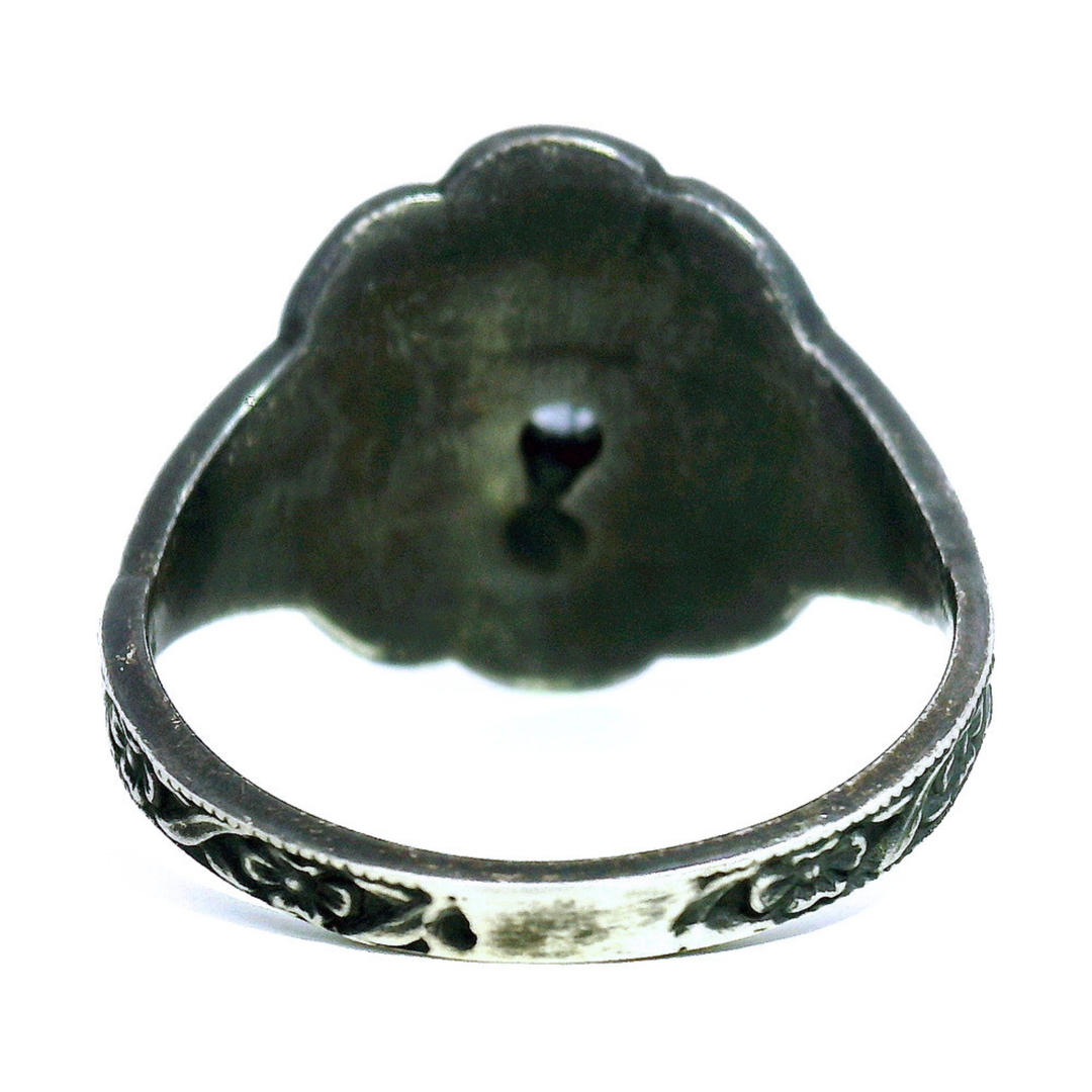Montana Sapphire & Sterling Silver Ring - "Lace"