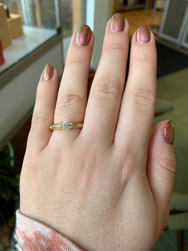 Free-Moving Diamond Ring - "Liberté Arcana"