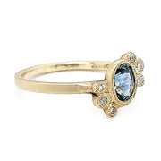 Montana Sapphire & Diamond Yellow Gold Ring - "Something Blue"