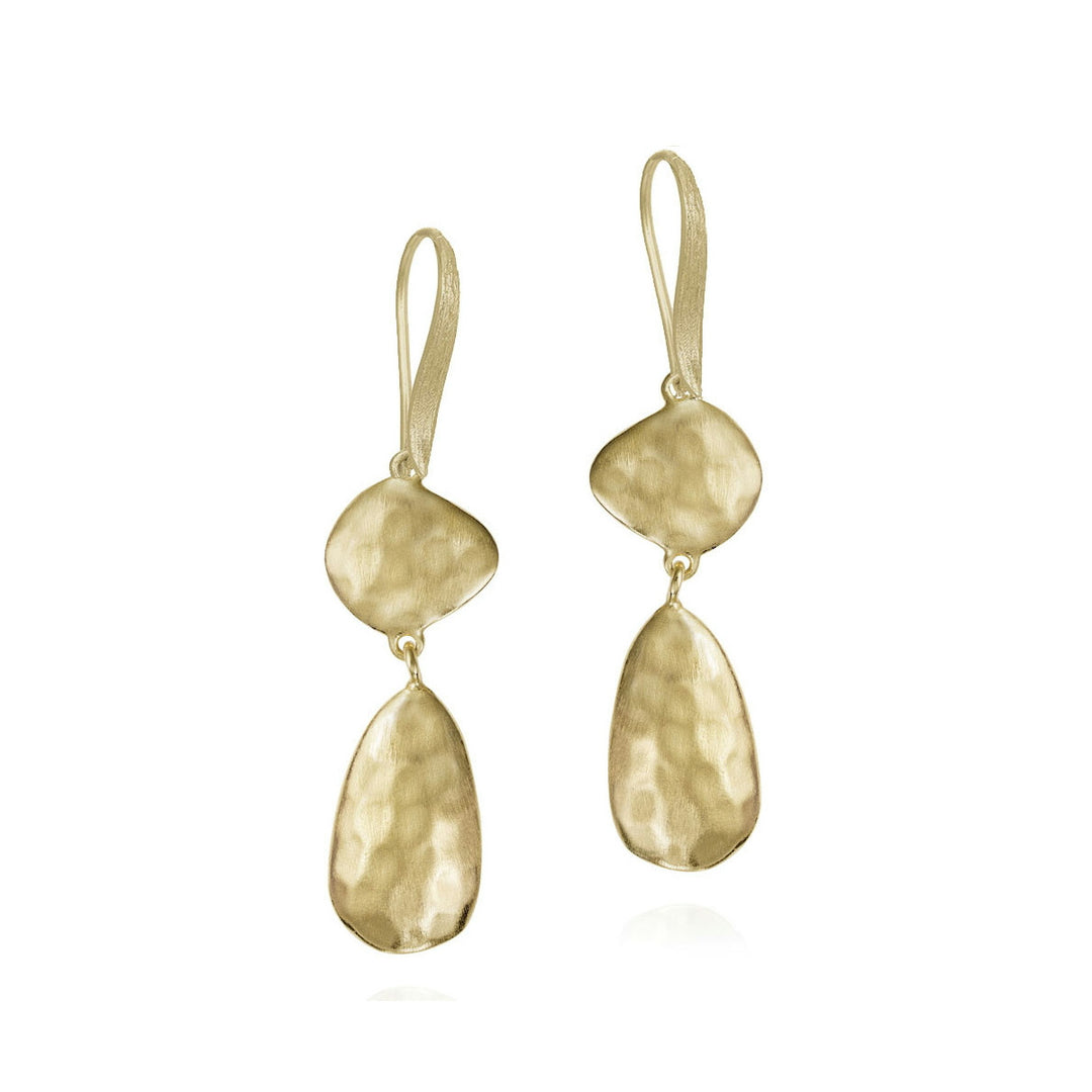 Essential Petal gold vermeil drop earrings by Jorge Revilla