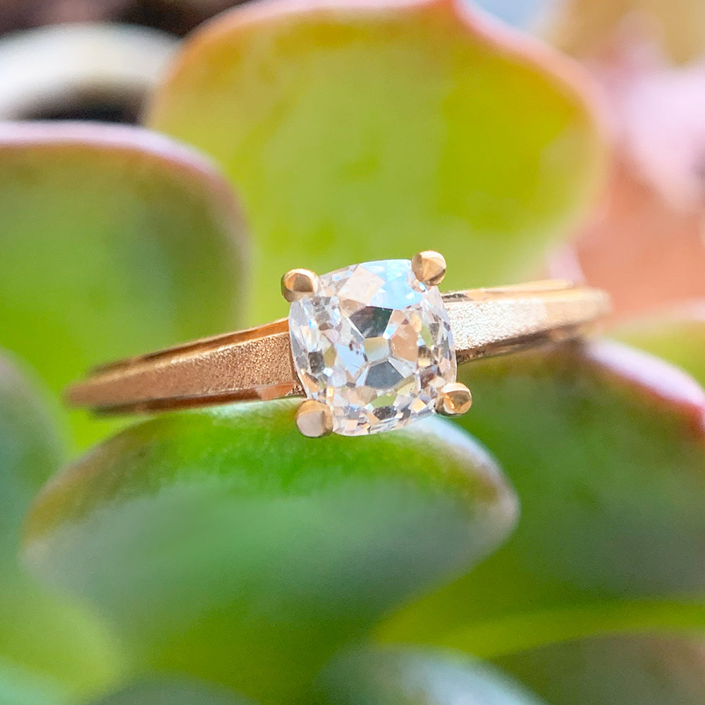 Peruzzi Diamond Yellow Gold Solitaire Ring - "Timeless Treasure"