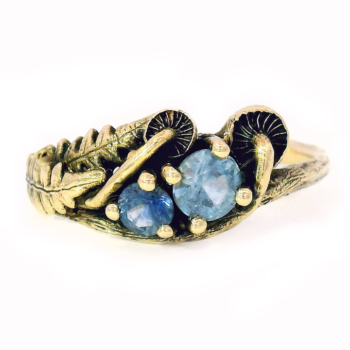 Montana Sapphire & Yellow Gold Ring - "Paulina"