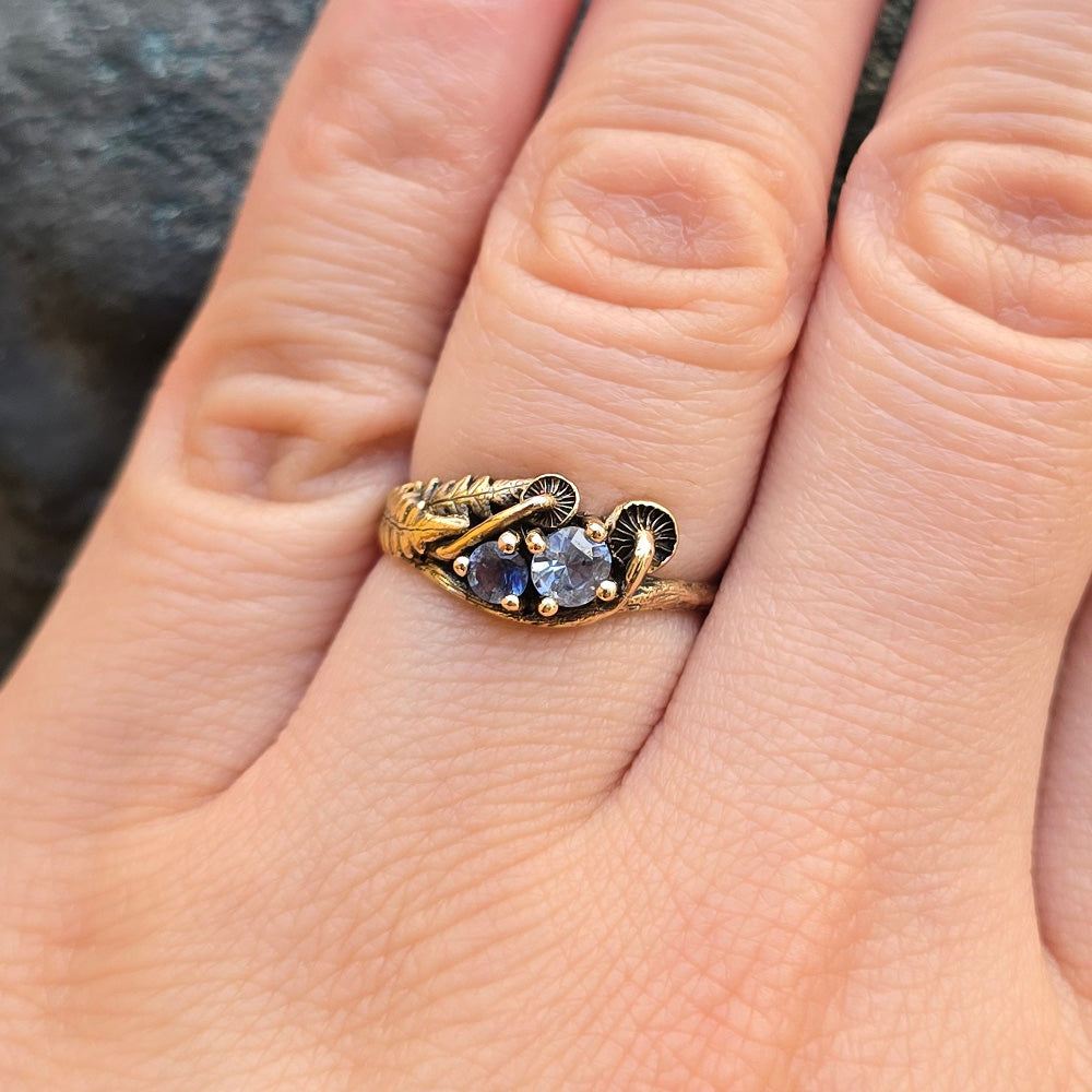 Montana Sapphire & Yellow Gold Ring - "Paulina"