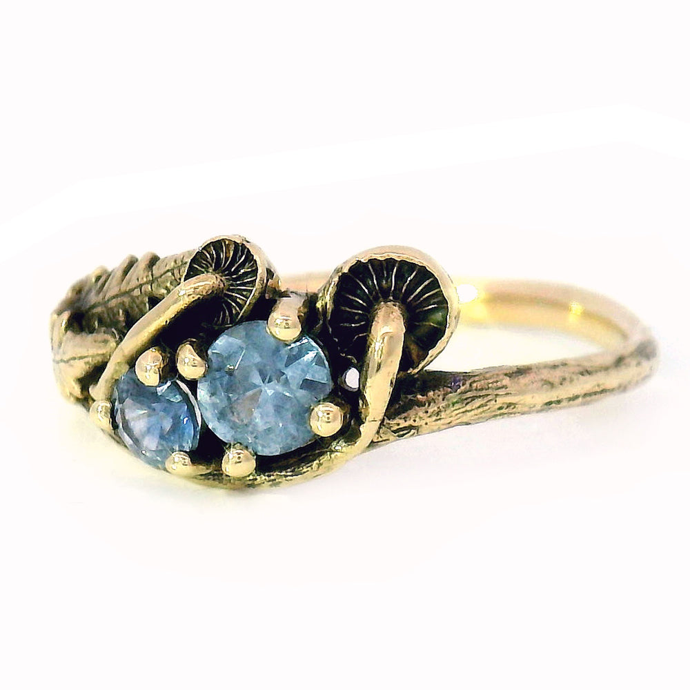 Montana Sapphire & Yellow Gold Ring - "Paulina"