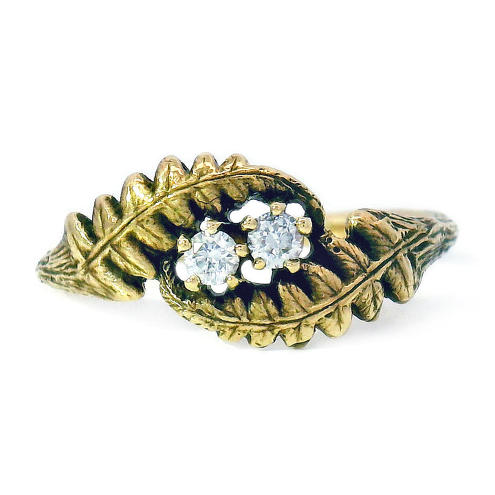 14K Yellow Gold and Diamond Ring - "Fernfinity"
