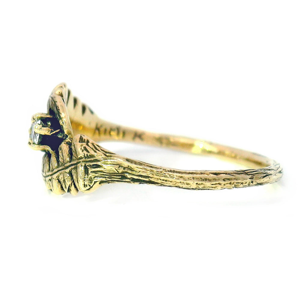 14K Yellow Gold and Diamond Ring - "Fernfinity"