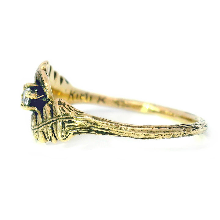 14K Yellow Gold and Diamond Ring - "Fernfinity"