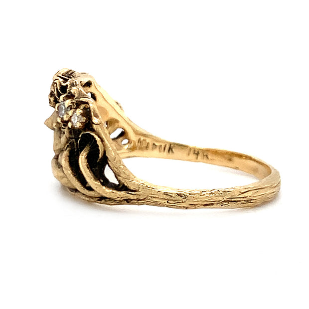 Diamond & Yellow Gold Ring - "Lightkeeper"