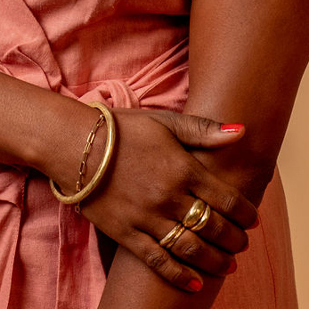 Bronze Bangle Bracelet - "Nairobi"