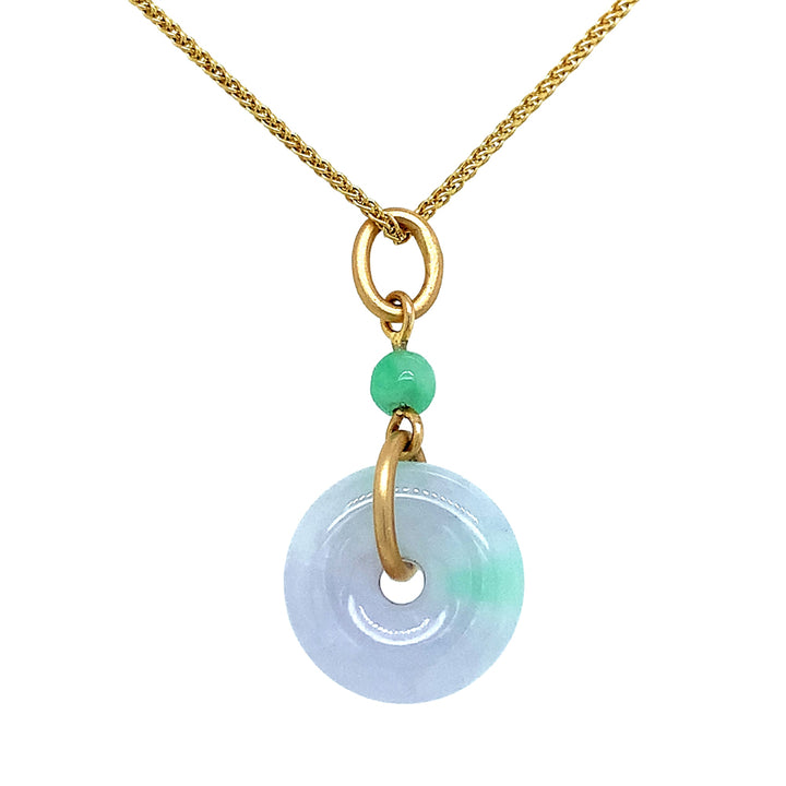Natural Burmese Jadeite Pendant - "Leshan"