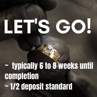 Alara Jewelry custom design timeline details.