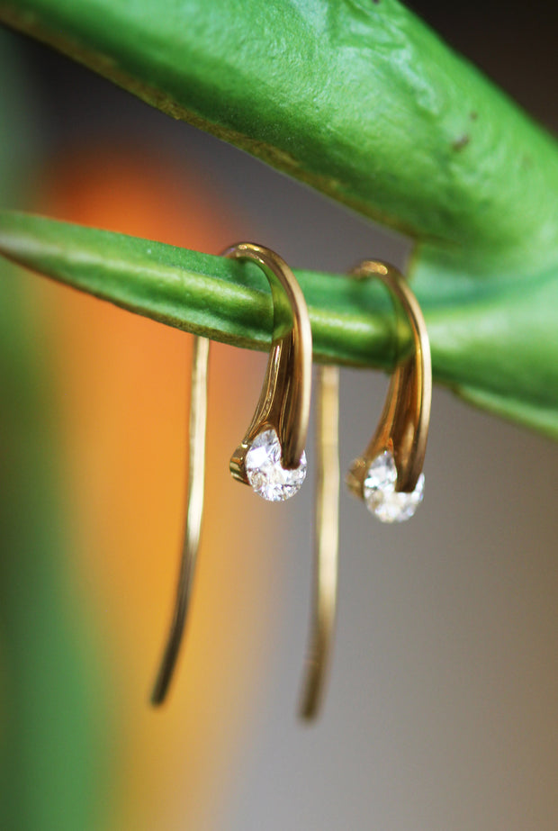 Liberté Lumina Diamond Hook Earrings