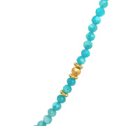 Gold Vermeil & Amazonite Beaded Necklace