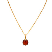 24K Gold Vermeil & Garnet Necklace