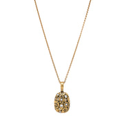 Diamond & Yellow Gold Pendant - "Flora"