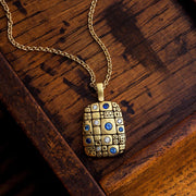 Yogo Sapphire & Diamond Necklace - "Old Pathway"