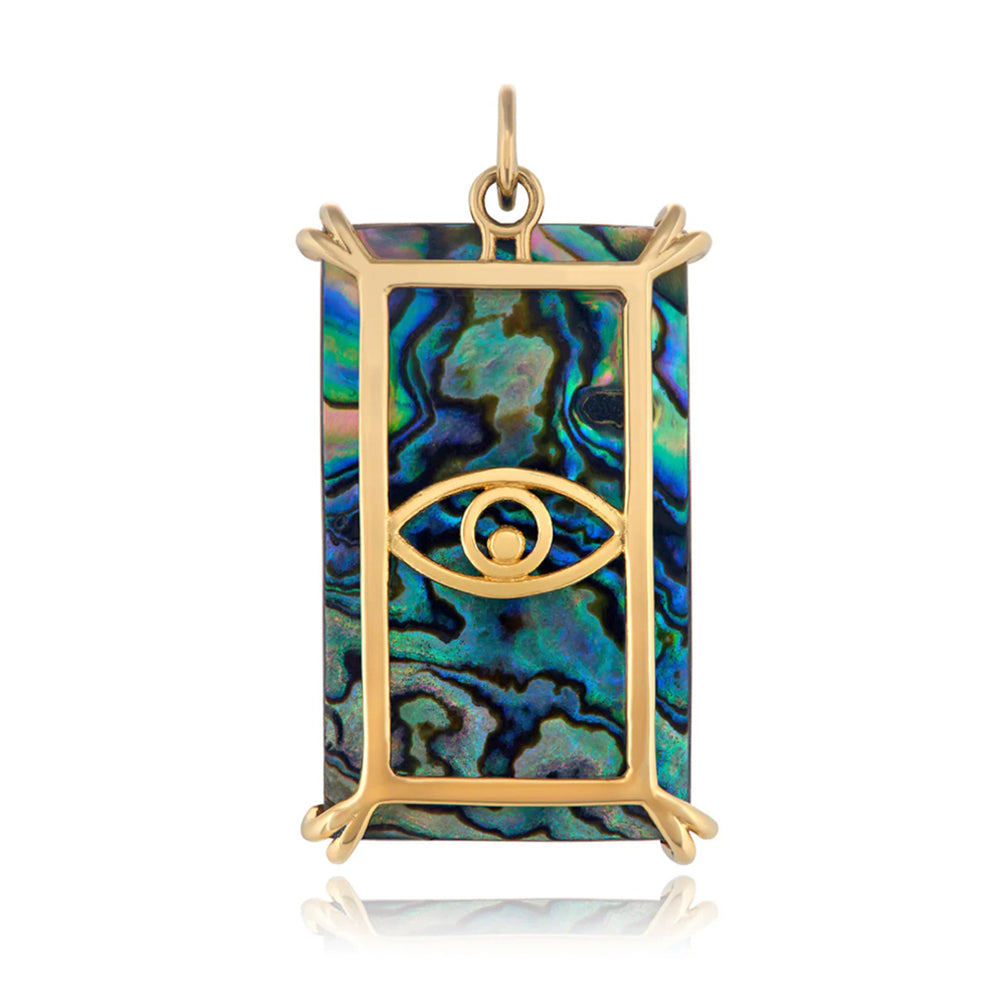 Abalone & Mother of Pearl Pendant "Sun Tarot"