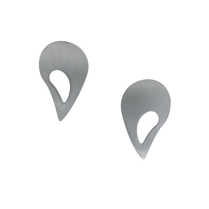 Sterling Silver Earrings - "Paisley Stud"