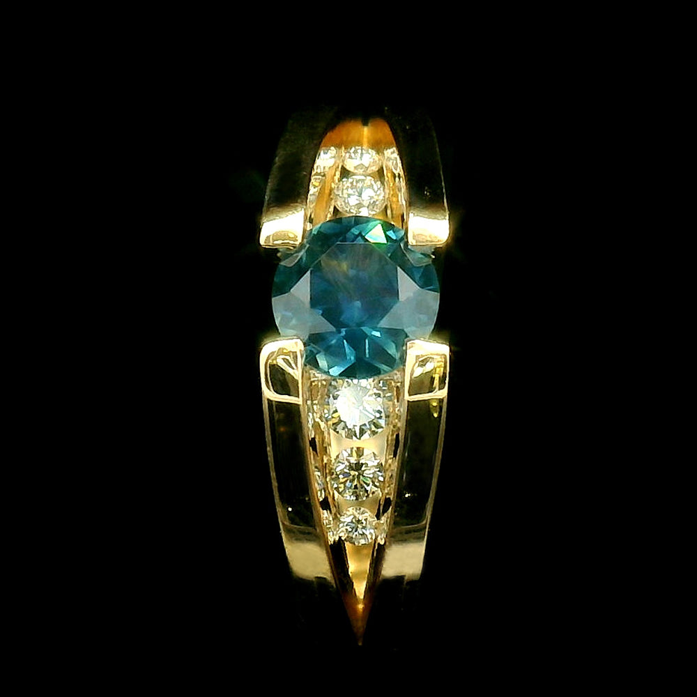 Montana Sapphire & Diamond Ring - "Cutbank"