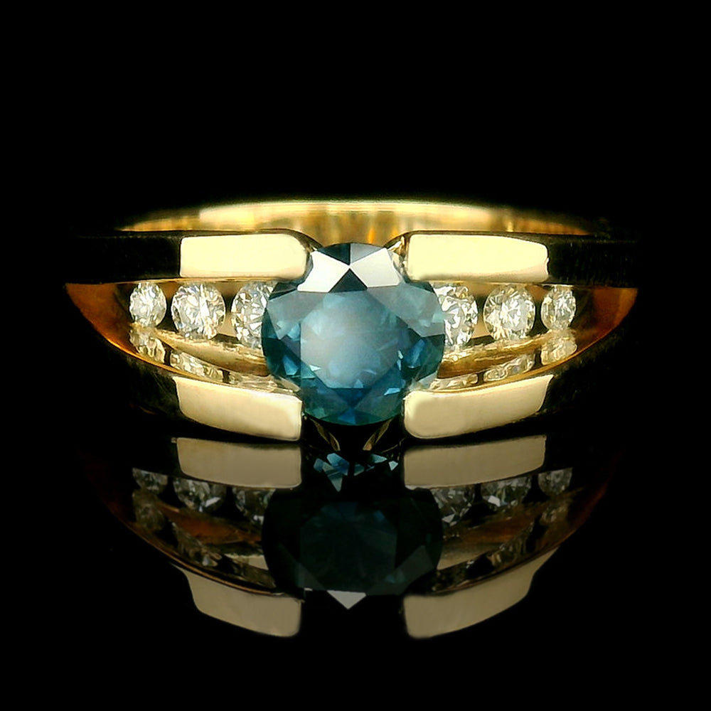 Montana Sapphire & Diamond Ring - "Cutbank"