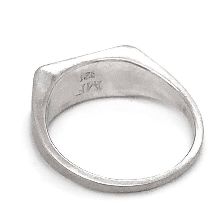 Sterling Silver Choose Your Weapon Signet Ring - "Arrow"