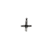 Sterling Silver Single Stud Earring - "Tiny Broken Sword"